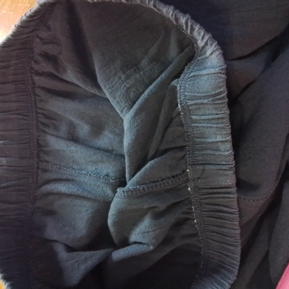 WOMENS BLUE WIDE LEG CAPRIS SIZE M/L - Picture 3 of 6